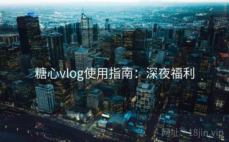 糖心vlog使用指南：深夜福利