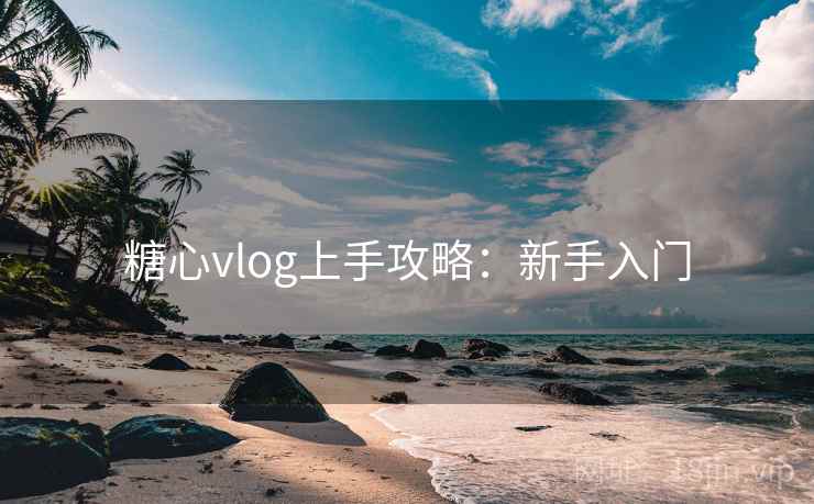 糖心vlog上手攻略:新手入门 糖心vlog上手攻略:新手入门